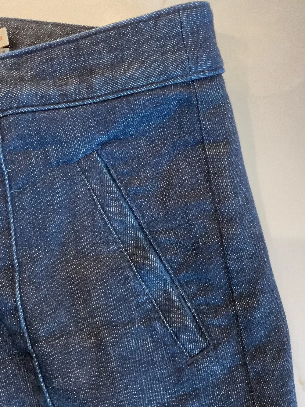 Tory Burch Women's Straight Leg Blue Jeans